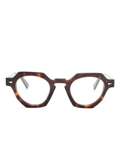 Ahlem Rue De La Paix tortoiseshell hexagonal-frame glasses Brown RUEDELAPAIX