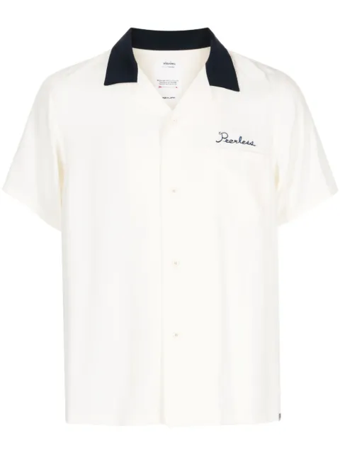 visvim Hacking short-sleeve silk shirt White 0123205011004