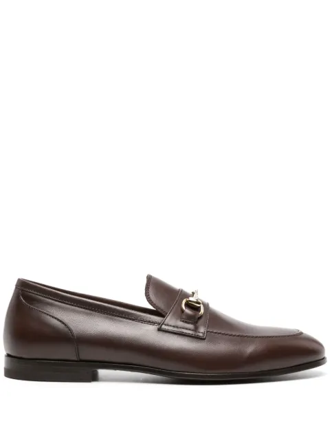Scarosso horsebit-detail leather loafers Brown ALESSANDROLOAFBROCALF