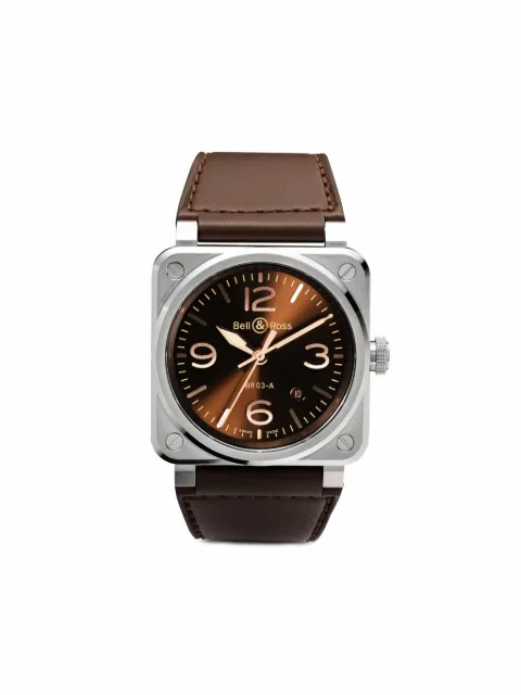Bell & Ross BR 03 Golden Heritage 41 mm Brown BR03AGHSTSCA