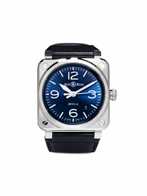 Bell & Ross BR 03 41mm Blue BR03ABLUSTSCA