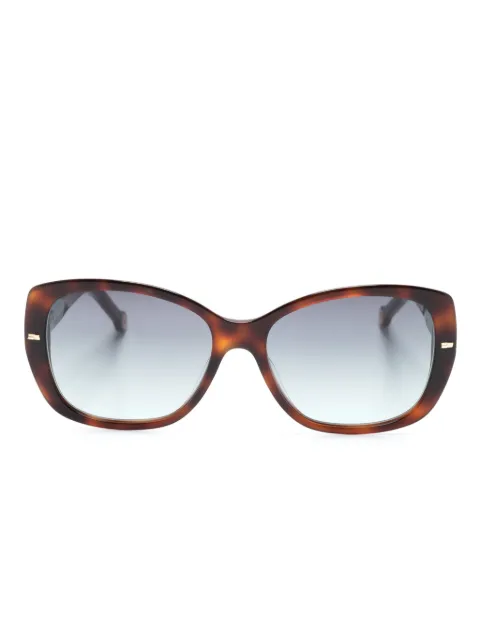 Carolina Herrera tortoiseshell-effect square-frame sunglasses Brown HER0176GS