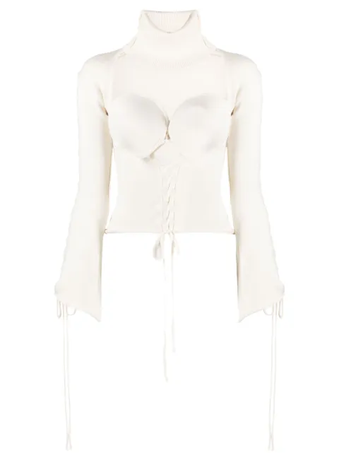 JULFER X-Tina knitted top White XTINAJUMPER