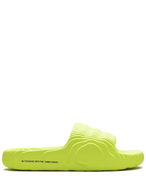 adidas Adilette 22 "Solar Yellow" slides Green HP6523