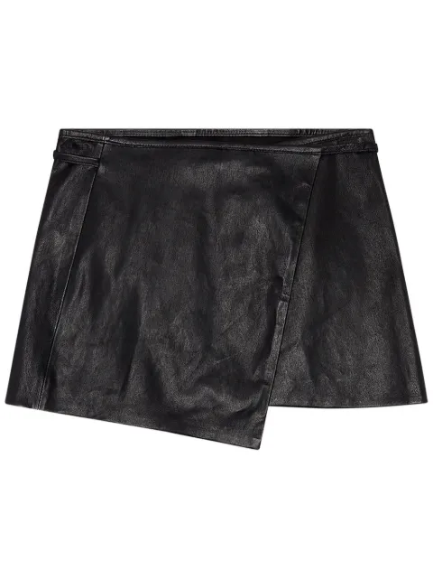 Diesel L-Kesselle leather skirt Black A127650THAF