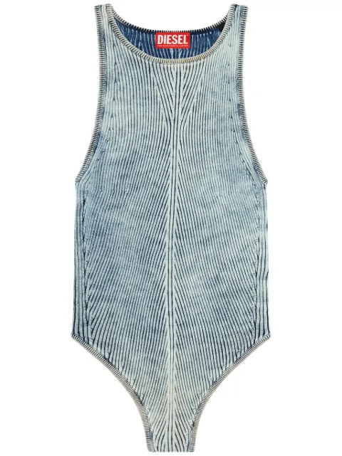 Diesel M-Tansy sleeveless denim bodysuit Blue A124220CHAQ