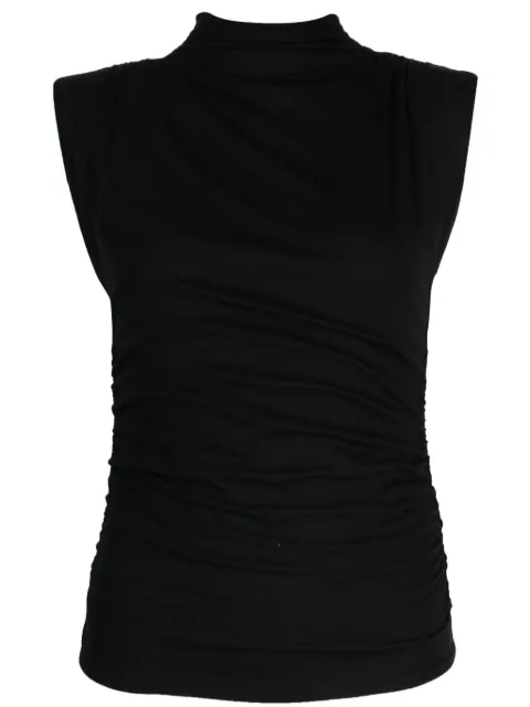 Veronica Beard Lossa draped top Black J2308JY025S0713