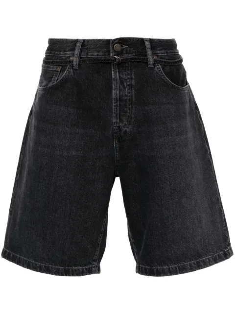 Acne Studios wide-leg denim shorts Black CE0048