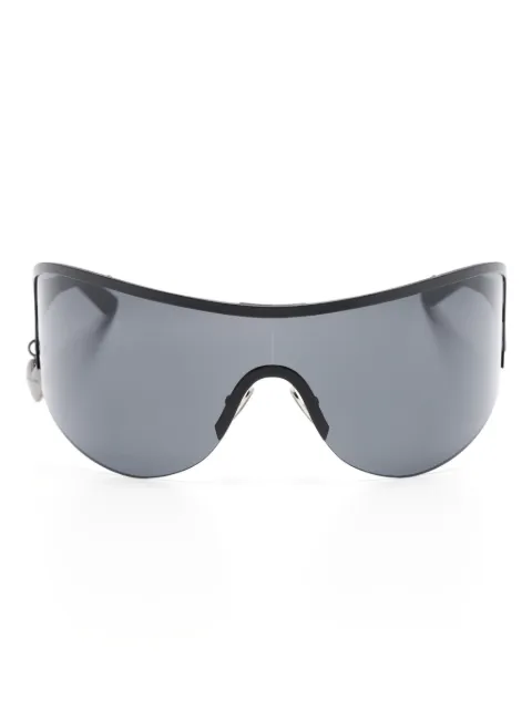 Acne Studios logo-charm shield-frame sunglasses Black C30059