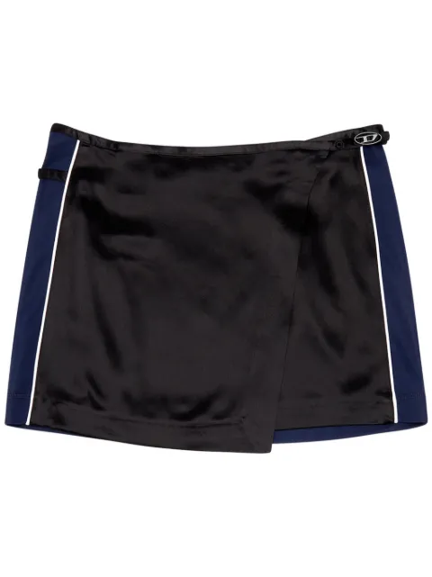 Diesel O-Kesselle satin mini skirt Black A121870CLAK