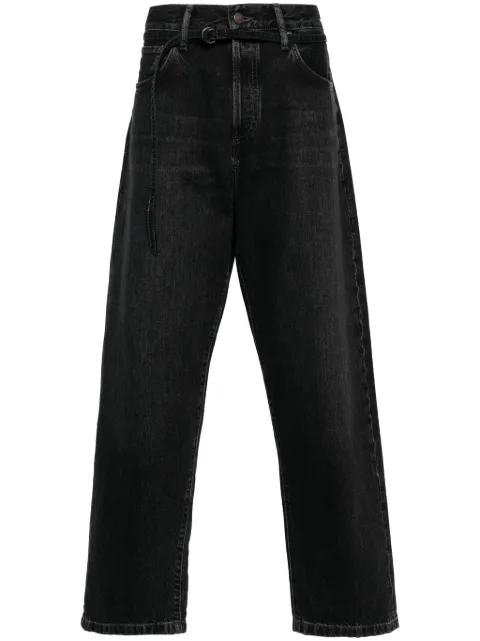 Acne Studios mid-rise wide-leg jeans Black C00067