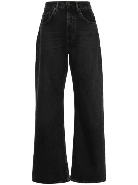 Acne Studios 2021F high-rise loose-fit jeans Black A00465