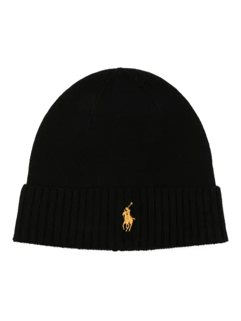 Polo Ralph Lauren Polo Pony-embroidered wool beanie Black 710886137008