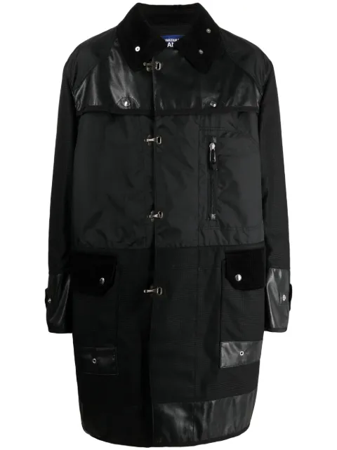 Junya Watanabe MAN panelled single-breasted parka Black WLC004