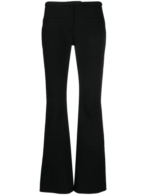 Courrèges crepe flared trousers Black 323CPA151VI0040