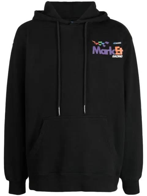 MARKET Express Racing cotton hoodie Black 397000509