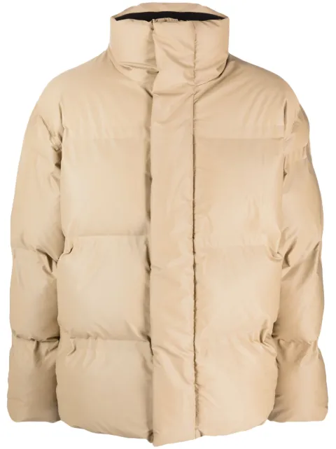 Rains funnel-neck padded jacket Neutrals 15240