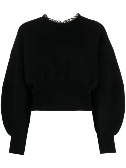 Alexander Wang Ball Chain embellished jumper Black 1KC4231070