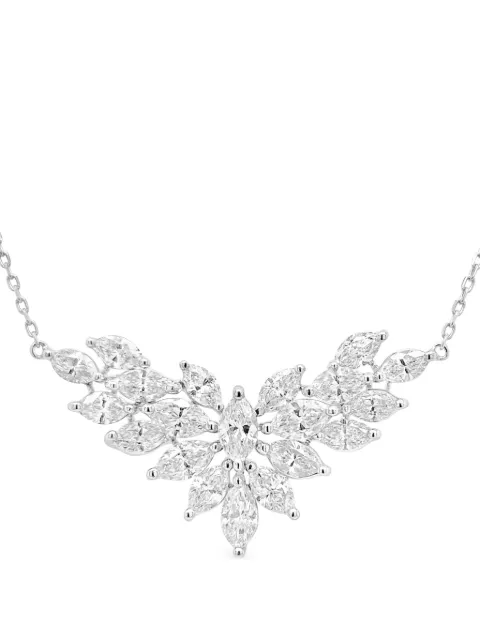 HYT Jewelry platinum and diamond necklace Silver P107HR