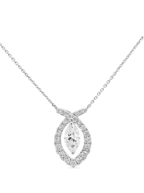 HYT Jewelry 18kt white gold diamond pendant necklace Silver HRP13