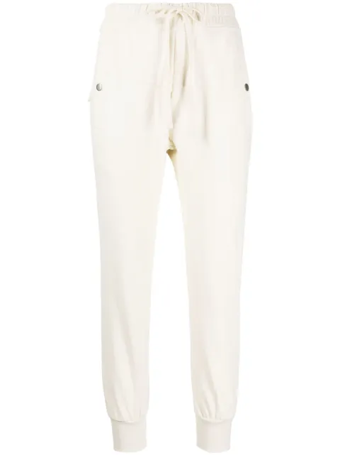 Thom Krom drawstring cotton-blend trousers Neutrals WST353BONE