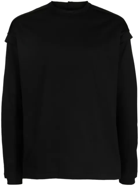 The Viridi-Anne long-sleeve cotton T-shirt Black VI367301