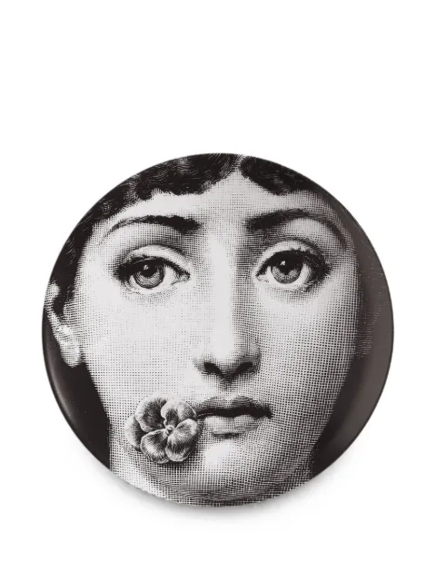 Fornasetti Tema E Variazioni N137 decorative plate Black PTV137X