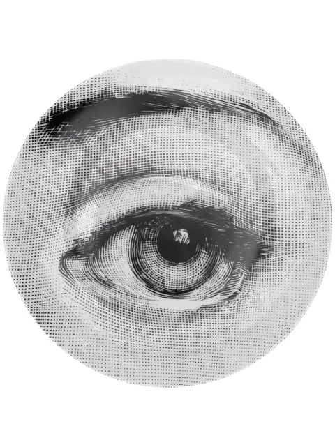 Fornasetti Tema E Variazioni N248 wall plate (26cm) White PTV248X