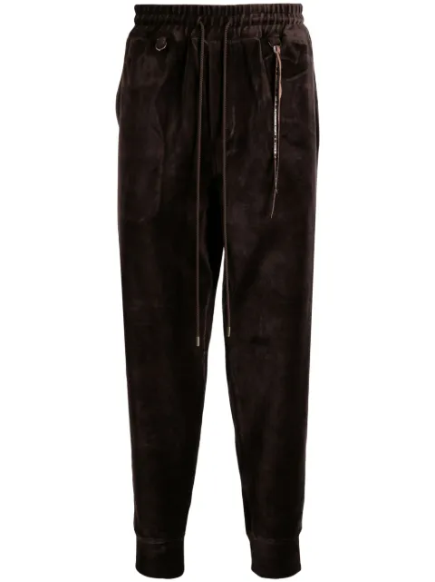 Mastermind World tapered velour track pants Brown MW23S11PA035010BRWN
