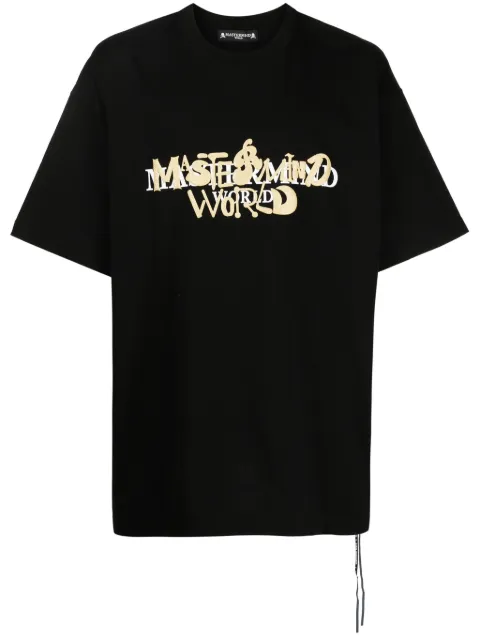 Mastermind World logo-print cotton T-shirt Black MW23S11TS064018BLK