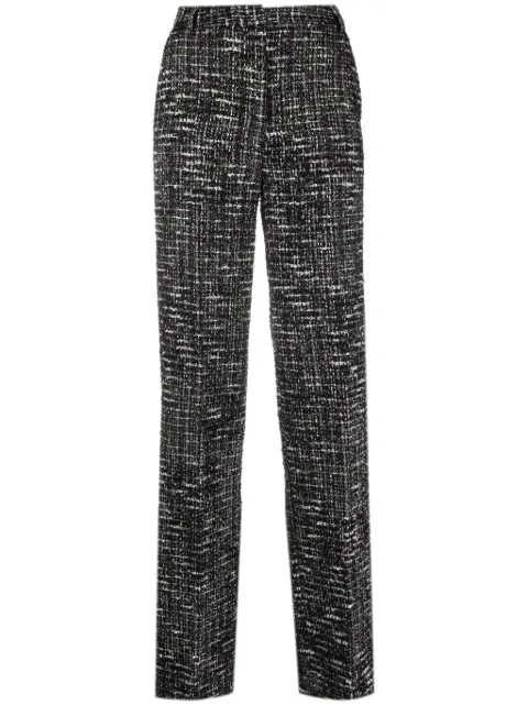 ACT Nº1 straight-leg tweed trousers Black PFP2312U