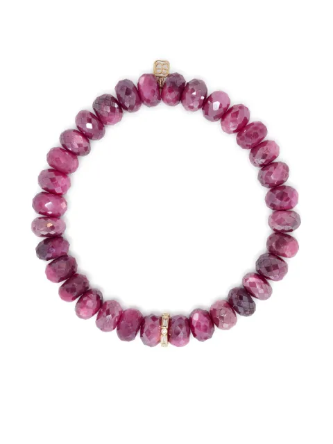 Sydney Evan 14kt yellow gold diamond and moonstone bracelet Pink CET1177Y6248