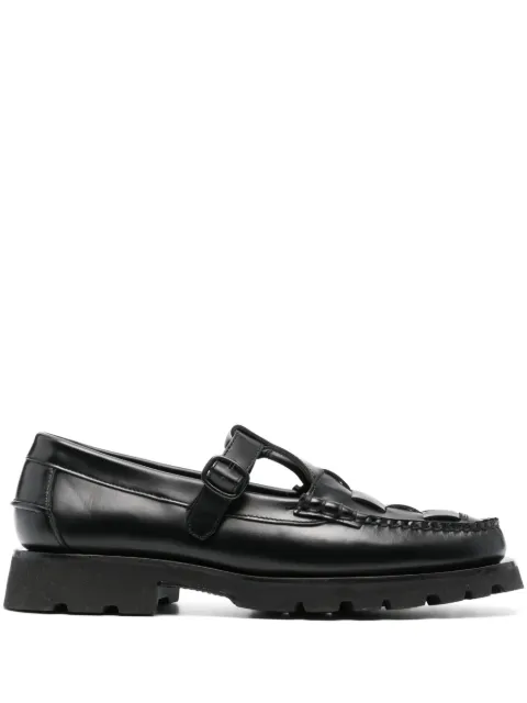 Hereu Soller interwoven-design leather loafers Black MFSOSP