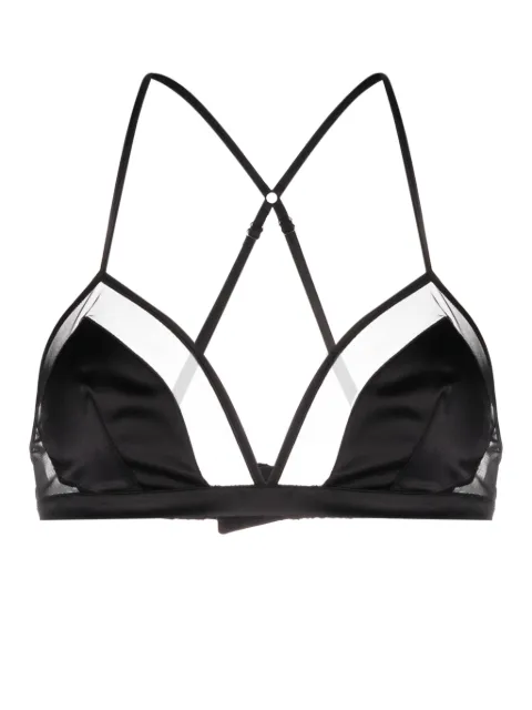 Dolce & Gabbana panelled tulle satin bra Black O1F24TONL25