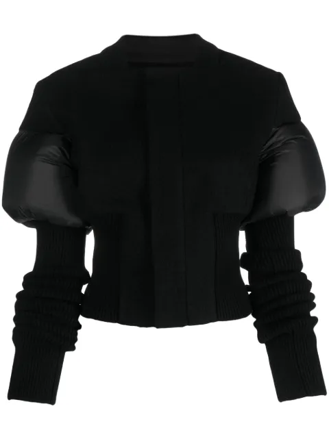 Rick Owens cropped panelled jacket Black RO02C1794WFNNDX09