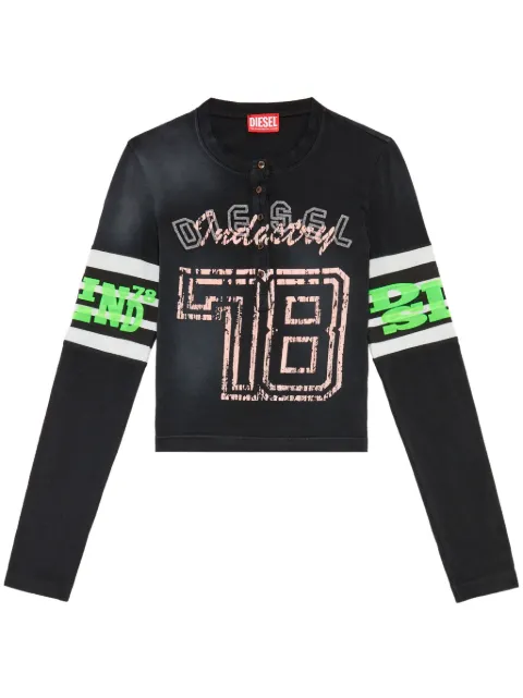 Diesel T-Uncserafin graphic-print T-shirt Black A132910AKAQ