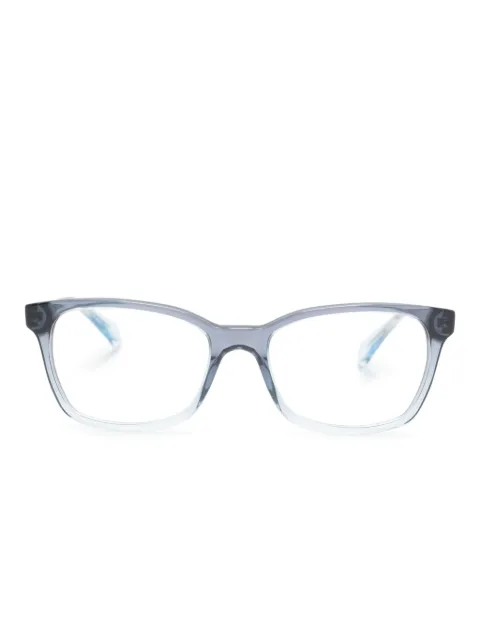 Ray-Ban logo-plaque square-frame glasses Blue RB5362