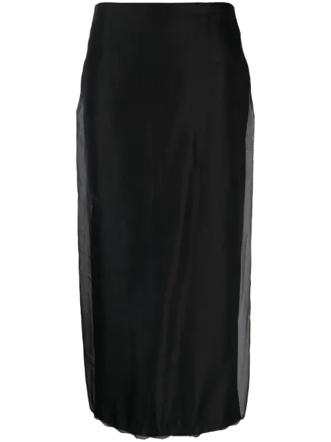 Blanca Vita Galtonia pencil midi skirt Black GALTONIA1424