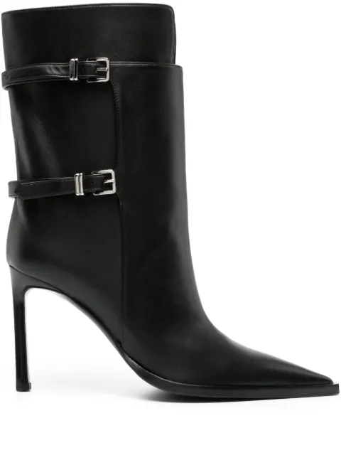 Sergio Rossi Sr Thalestris 95mm leather boots Black B04780MNAN07
