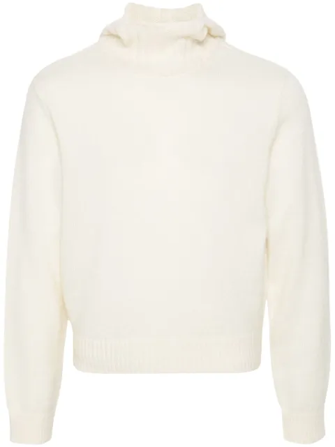 Charles Jeffrey Loverboy roll-neck wide-sleeves jumper Neutrals 32091002