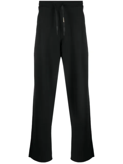 A Paper Kid logo-patch cotton track pants Black F3PKUAFP018