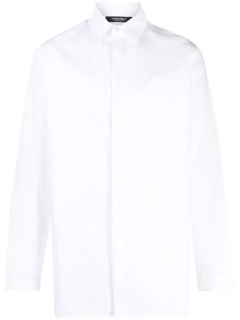 A-COLD-WALL* long-sleeve cotton shirt White ACWMSH129