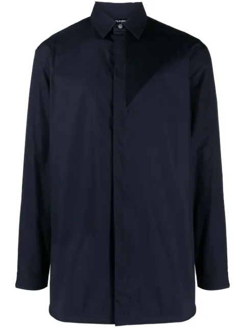 A-COLD-WALL* long-sleeve cotton shirt Blue ACWMSH129