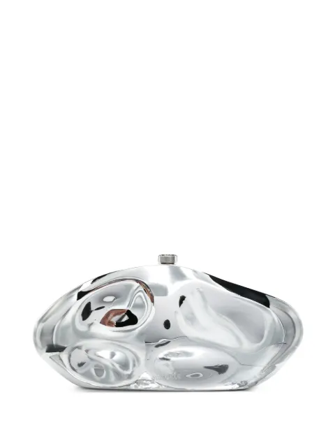Cult Gaia Caldera clutch Silver CL3054PS