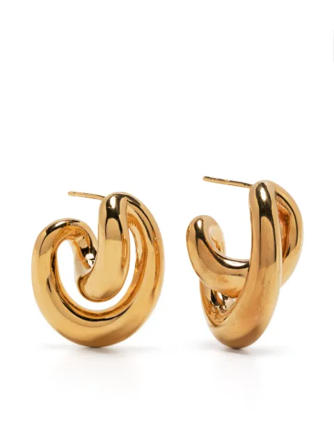 Charlotte Chesnais Initial Blow earrings Gold 23BO122VER