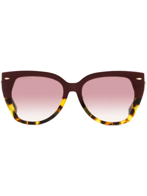Longines butterfly-frame gradient-lenses sunglasses Red LG0016H