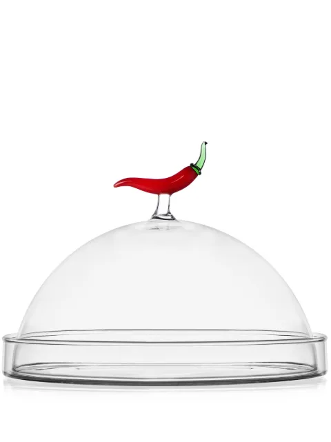 Ichendorf Milano oval-design glass platter White 09354138