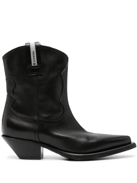 Premiata 50mm leather cowboy boots Black M6577BUTTERFYNERO
