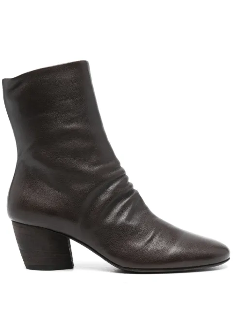 Officine Creative 55mm leather ankle boots Brown OCDBETH007IGNISN125