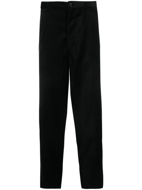 Comme Des Garçons Shirt straight-leg velvet trousers Black FLP013